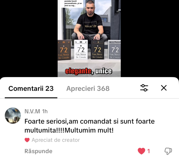 Recenzii | Adresa VIP