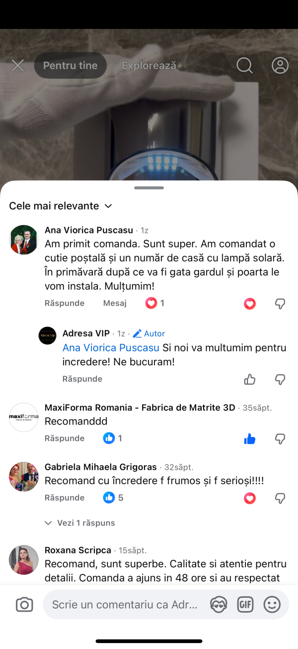 Recenzii | Adresa VIP