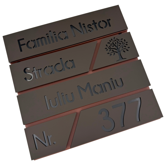 CUTIE POSTALA MARO LIGHT - Maro Satinat / Negru Lucios - 37x36x11cm
