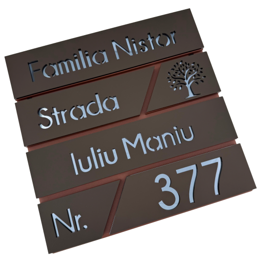 CUTIE POSTALA MARO LIGHT - Maro Satinat / Gri Antracit Oglinda - 37x36x11cm