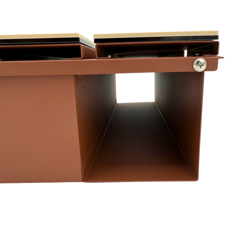 CUTIE POSTALA MARO LIGHT - Crem Satinat / Gri Antracit Oglinda - 37x37x11cm