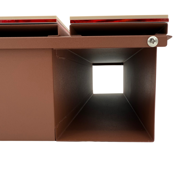 CUTIE POSTALA MARO LIGHT - Crem Satinat / Cupru Oglinda - 37x37x11cm