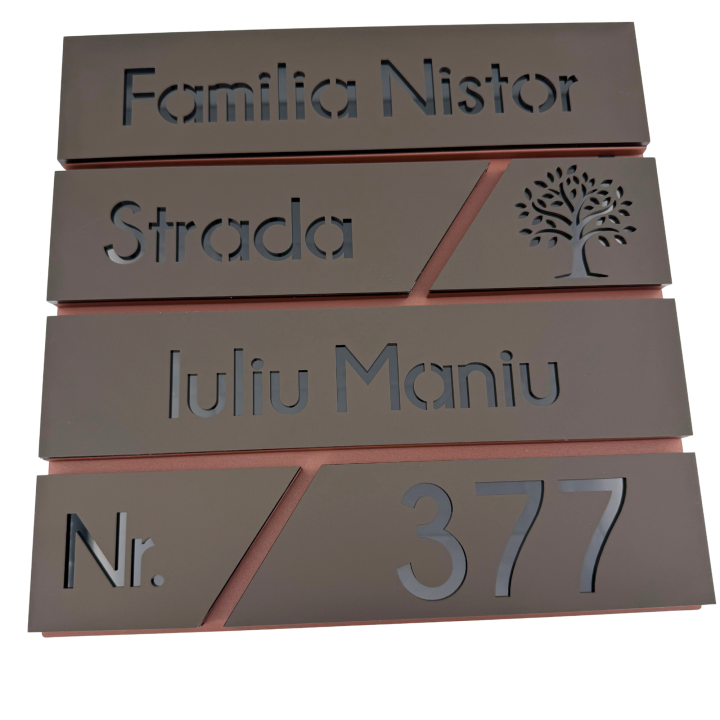 CUTIE POSTALA MARO LIGHT - Maro Satinat / Negru Lucios - 37x36x11cm