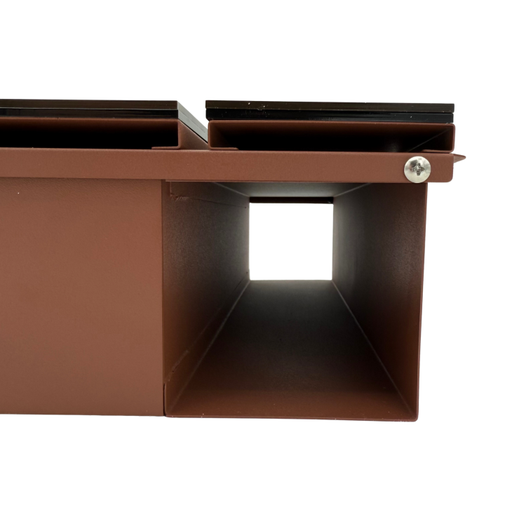 CUTIE POSTALA MARO LIGHT - Maro Satinat / Negru Lucios - 37x36x11cm