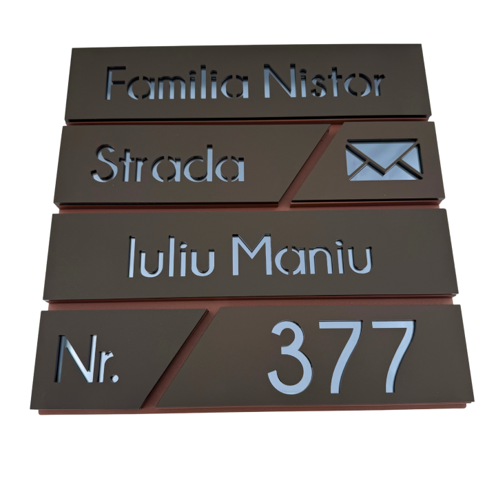 CUTIE POSTALA MARO LIGHT - Maro Satinat / Gri Antracit Oglinda - 37x36x11cm