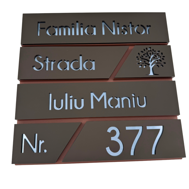 CUTIE POSTALA MARO LIGHT - Maro Satinat / Gri Antracit Oglinda - 37x36x11cm