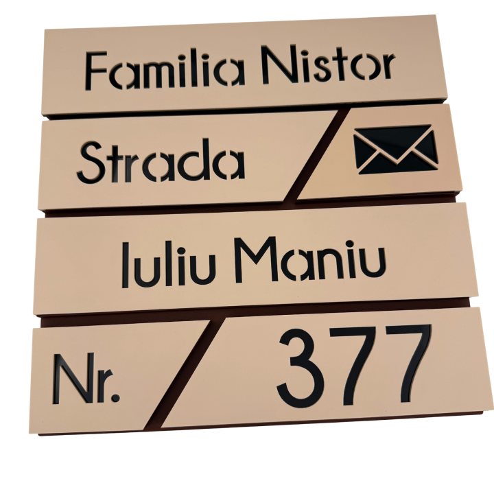 CUTIE POSTALA MARO LIGHT - Crem Satinat / Negru Lucios - 37x36x11cm