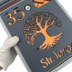 CUTIE POSTALA PERSONALIZATA - Gri Satinat / Cupru Oglinda - 32x22x9cm 🌳