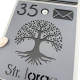 CUTIE POSTALA PERSONALIZATA - Gri Satinat / Negru Lucios - 32x22x9cm 🌳