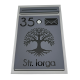 CUTIE POSTALA PERSONALIZATA - Gri Satinat / Negru Lucios - 32x22x9cm 🌳