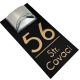 NUMAR CASA PREMIUM - Negru Satinat / Maro Periat Aluminiu / Lampa Solara - 30x15cm