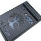 CUTIE POSTALA PERSONALIZATA - Gri Antracit Satinat / Gri Antracit Oglinda - 32x22x9cm 🌳