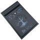 CUTIE POSTALA PERSONALIZATA - Gri Antracit Satinat / Gri Antracit Oglinda - 32x22x9cm 🌳