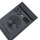 CUTIE POSTALA PERSONALIZATA - Gri Antracit Satinat / Negru Lucios - 32x22x9cm 🌳