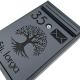 CUTIE POSTALA PERSONALIZATA - Gri Antracit Satinat / Negru Lucios - 32x22x9cm 🌳