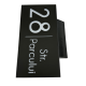 NUMAR CASA PREMIUM - Negru Satinat / Caseta Led Solar - 30x15cm