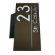 NUMAR CASA PREMIUM - Maro Satinat / Caseta Led Solar - 30x15cm