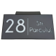 NUMAR CASA PREMIUM - Gri Satinat / Caseta Led Solar - 30x15cm
