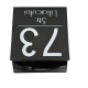 NUMAR CASA PREMIUM - Negru Satinat / Caseta Led Solar - 18x18cm