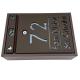 CUTIE POSTALA PERSONALIZATA - Maro Satinat / Gri Antracit Oglinda - 32x22x9cm