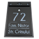 CUTIE POSTALA PERSONALIZATA - Negru Satinat / Gri Antracit Oglinda - 32x22x9cm