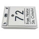 CUTIE POSTALA PERSONALIZATA - Alb Satinat / Gri Antracit Oglinda - 32x22x9cm