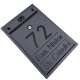 CUTIE POSTALA PERSONALIZATA - Gri Antracit Satinat / Negru Lucios - 32x22x9cm
