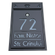 CUTIE POSTALA PERSONALIZATA - Gri Antracit Satinat / Gri Antracit Oglinda - 32x22x9cm