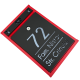 CUTIE POSTALA ROSIE - Negru Satinat / Gri Antracit Oglinda  - 32x22x9cm