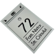 CUTIE POSTALA GRI LIGHT - Gri Light Satinat / Negru Lucios - 32x22x9cm