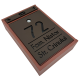 CUTIE POSTALA MARO - Crem Satinat / Negru Lucios - 32x22x9cm