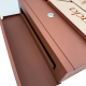 CUTIE POSTALA MARO LIGHT - Crem Satinat / Cupru Oglinda - 37x37x11cm