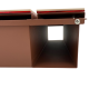 CUTIE POSTALA MARO LIGHT - Crem Satinat / Cupru Oglinda - 37x37x11cm