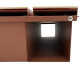 CUTIE POSTALA MARO LIGHT - Crem Satinat / Auriu Oglinda - 37x37x11cm
