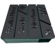 CUTIE POSTALA VERDE - Negru Satinat / Gri Antracit Oglinda - 37x37x11cm