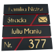 CUTIE POSTALA ROSIE - Negru Satinat / Auriu Oglinda - 37x37x11cm