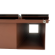 CUTIE POSTALA MARO LIGHT - Maro Satinat / Negru Lucios - 37x36x11cm