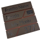 CUTIE POSTALA MARO LIGHT - Maro Satinat / Negru Lucios - 37x36x11cm