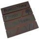 CUTIE POSTALA MARO LIGHT - Maro Satinat / Negru Lucios - 37x36x11cm