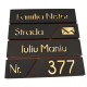 CUTIE POSTALA MARO LIGHT - Maro Satinat / Auriu Oglinda - 37x36x11cm