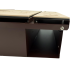 CUTIE POSTALA MARO - Crem Satinat / Negru Lucios - 37x36x11cm