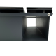 CUTIE POSTALA GRI ANTRACIT - Gri Satinat / Gri Antracit Oglinda - 37x36x11cm