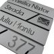 CUTIE POSTALA GRI ANTRACIT - Gri Satinat / Negru Lucios - 37x36x11cm