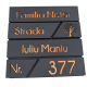 CUTIE POSTALA GRI ANTRACIT - Gri Satinat / Cupru Oglinda - 37x36x11cm