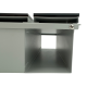 CUTIE POSTALA GRI LIGHT - Gri Satinat / Gri Antracit Oglinda - 37x36x11cm
