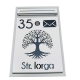 CUTIE POSTALA PERSONALIZATA - Alb Satinat / Gri Antracit Oglinda - 32x22x9cm 🌳