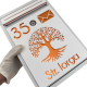 CUTIE POSTALA PERSONALIZATA - Alb Satinat / Cupru Oglinda - 32x22x9cm 🌳